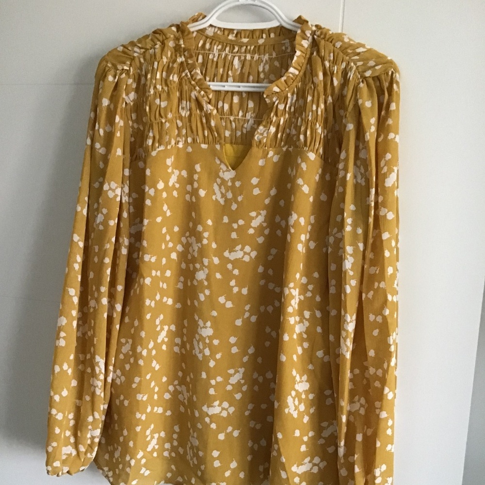 Sheer lined blouse